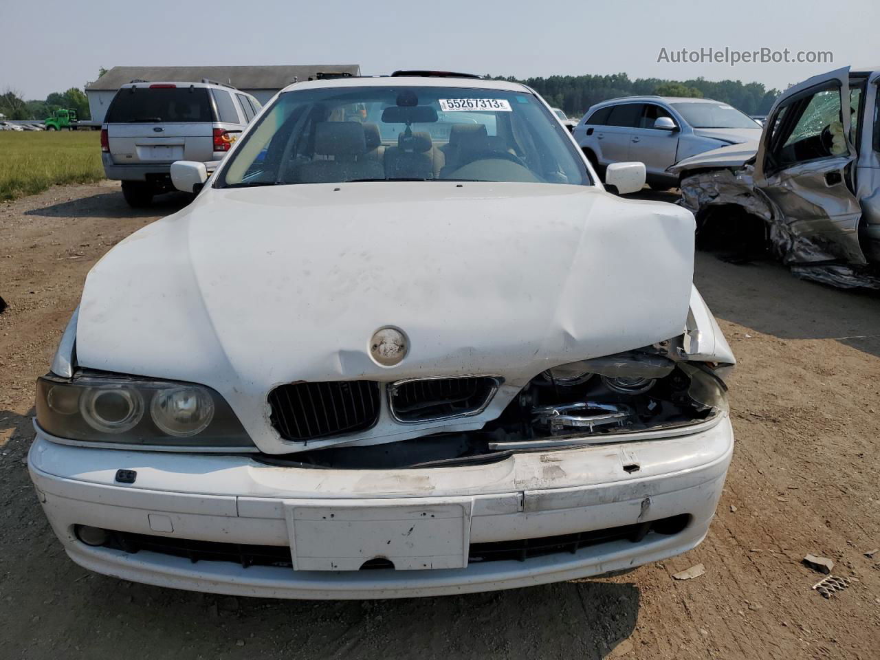 2003 Bmw 530 I Automatic White vin: WBADT63463CK34895