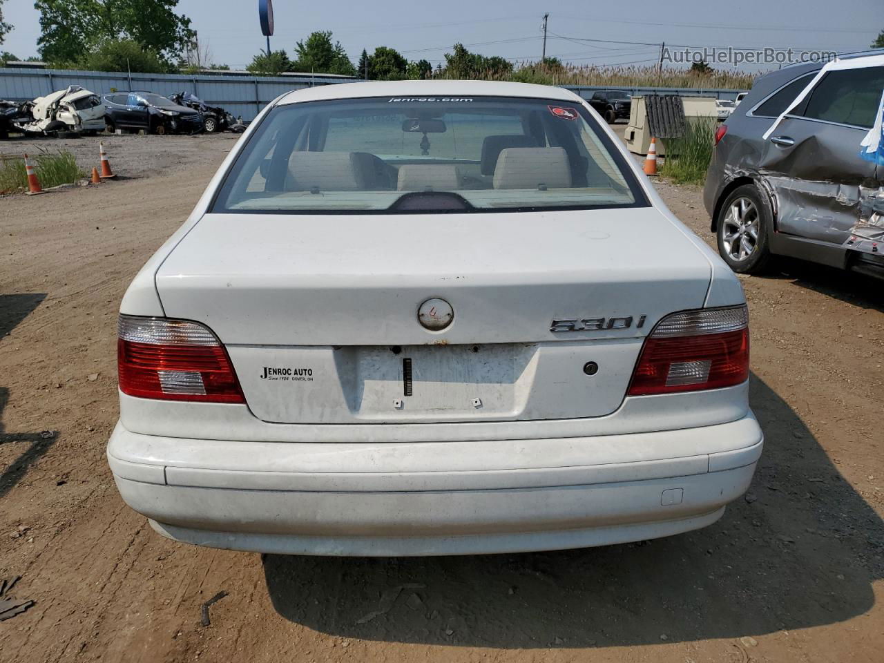 2003 Bmw 530 I Automatic White vin: WBADT63463CK34895