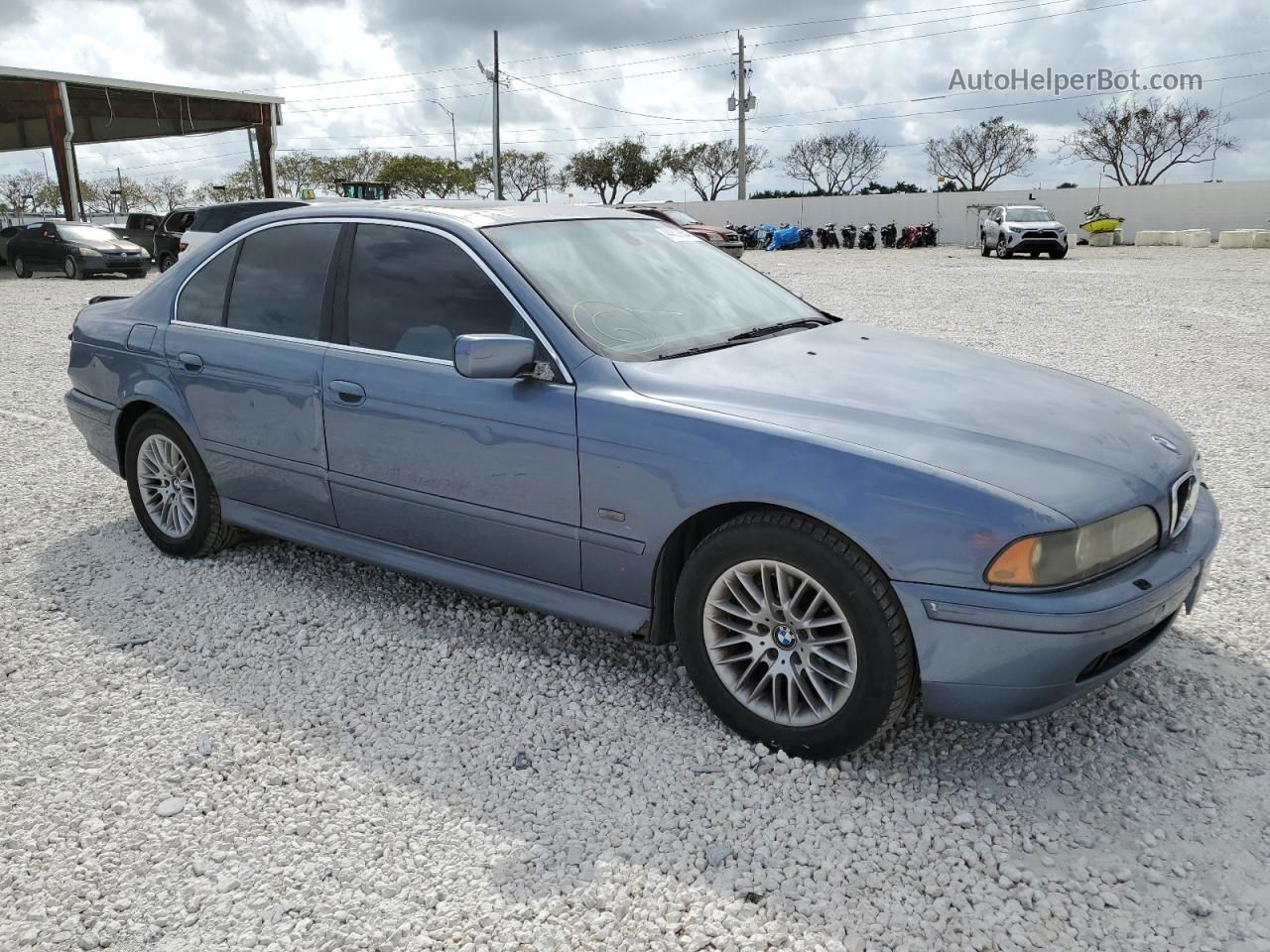 2003 Bmw 530 I Automatic Blue vin: WBADT63463CK36209