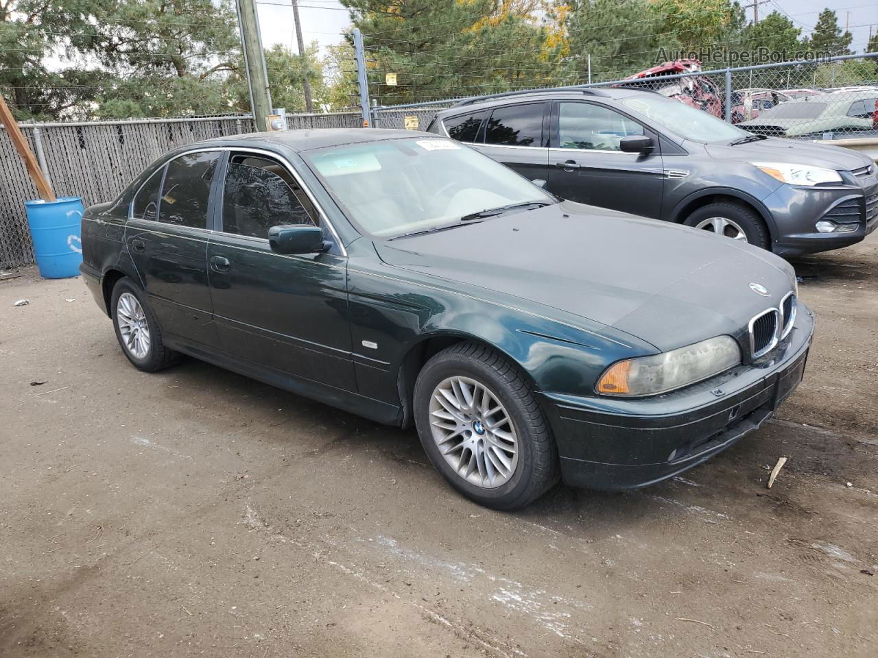 2003 Bmw 530 I Automatic Green vin: WBADT63463CK38588