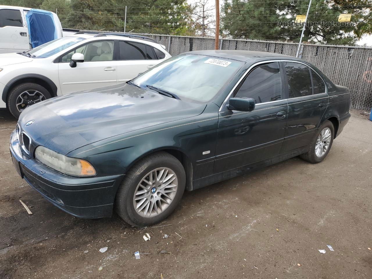 2003 Bmw 530 I Automatic Green vin: WBADT63463CK38588