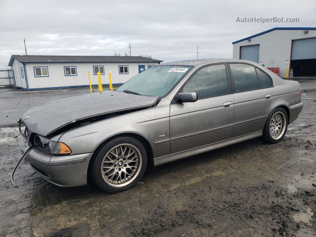 2003 Bmw 530 I Automatic Gray vin: WBADT63473CK32704