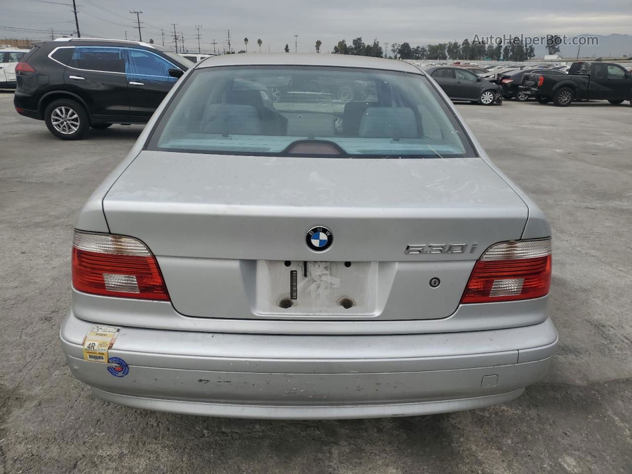 2003 Bmw 530 I Automatic Silver vin: WBADT63473CK43332