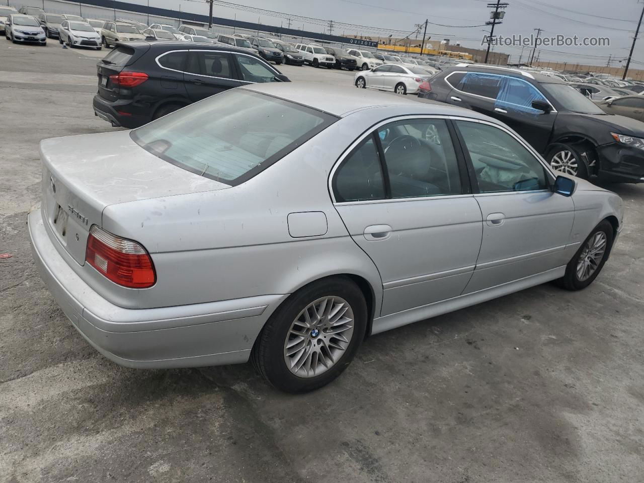 2003 Bmw 530 I Automatic Silver vin: WBADT63473CK43332