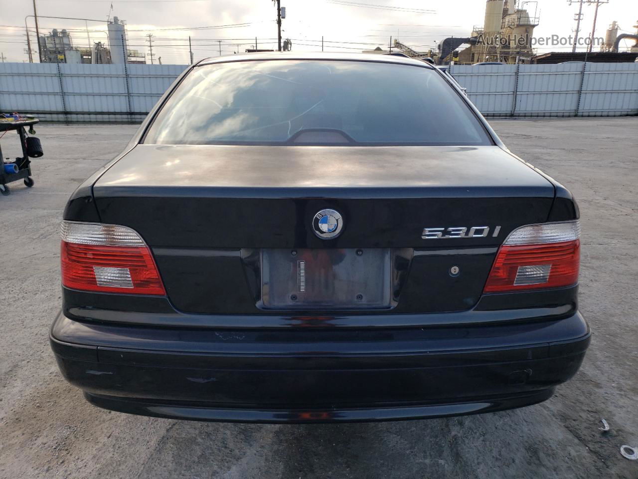 2003 Bmw 530 I Automatic Black vin: WBADT63483CK32744