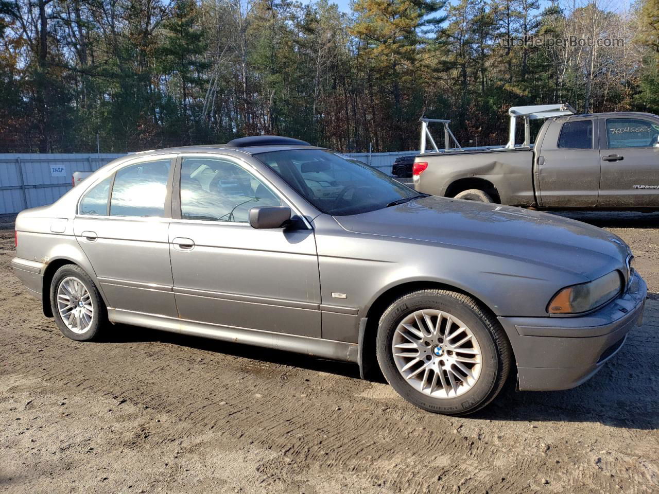 2003 Bmw 530 I Automatic Gray vin: WBADT63483CK44277