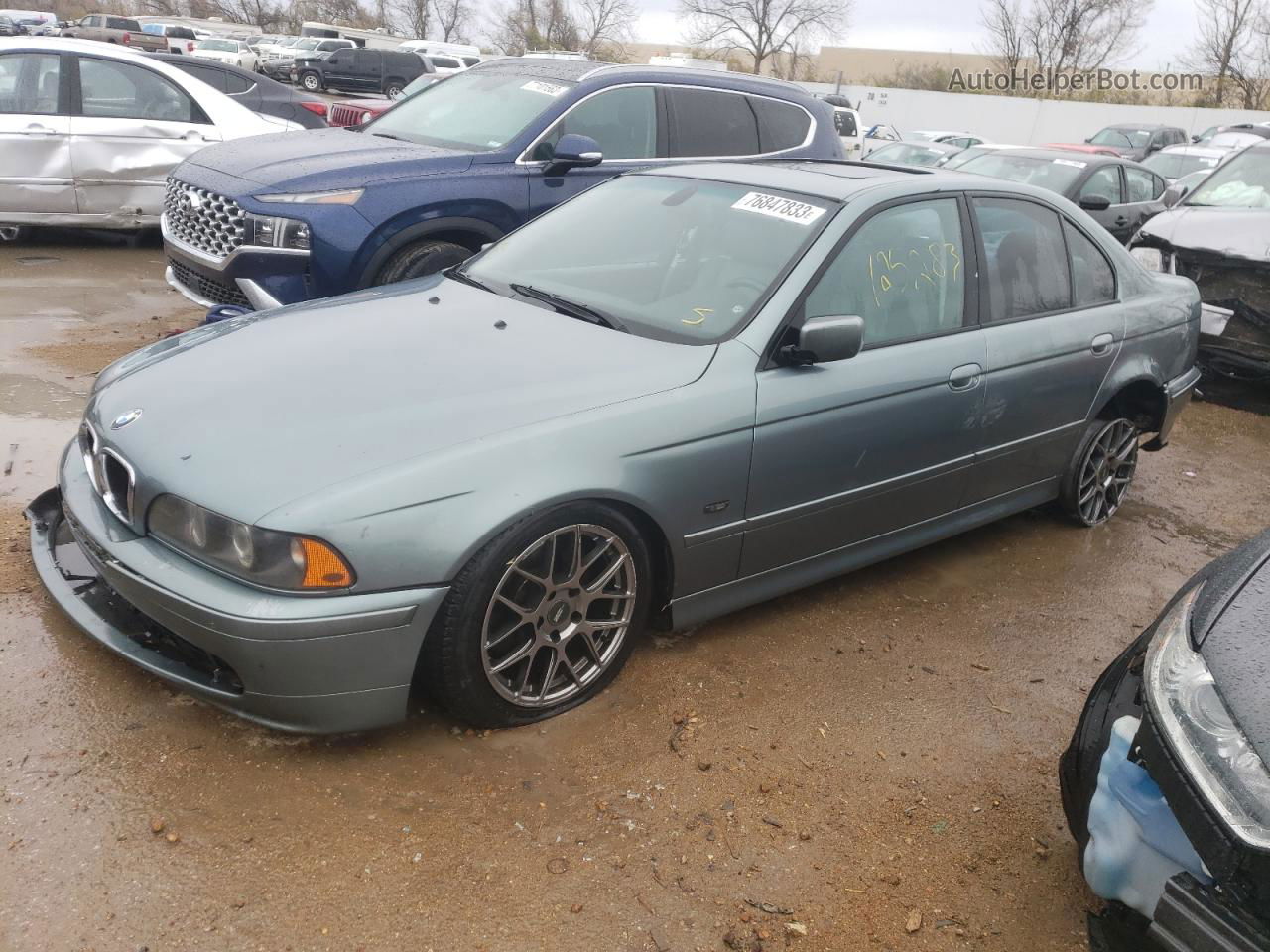 2003 Bmw 530 I Automatic Silver vin: WBADT634X3CK38335