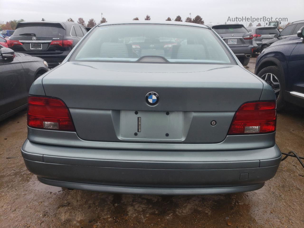 2003 Bmw 530 I Automatic Silver vin: WBADT634X3CK38335