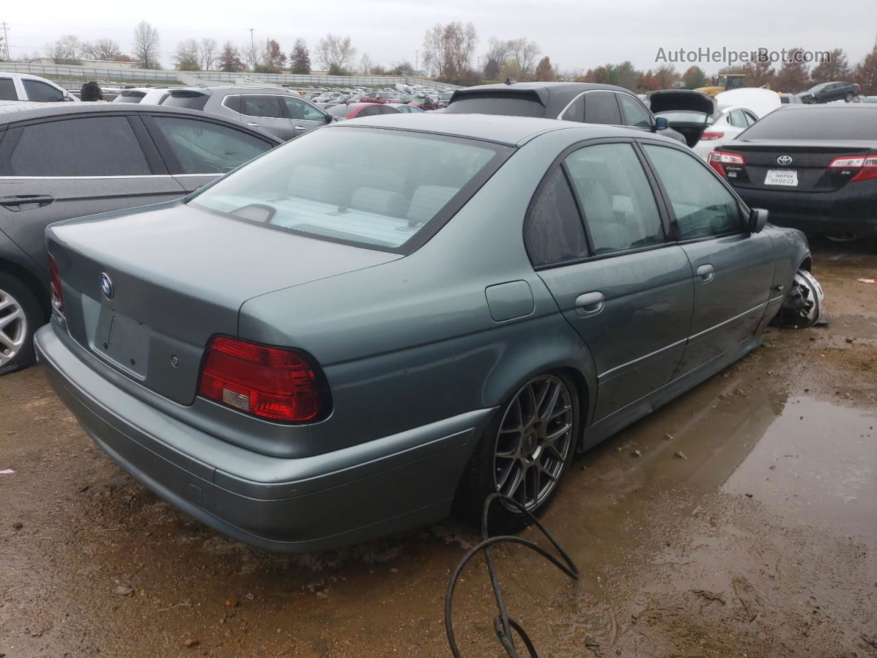 2003 Bmw 530 I Automatic Silver vin: WBADT634X3CK38335