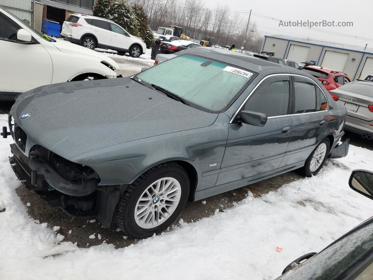 2003 Bmw 530 I Automatic Gray vin: WBADT634X3CK42305