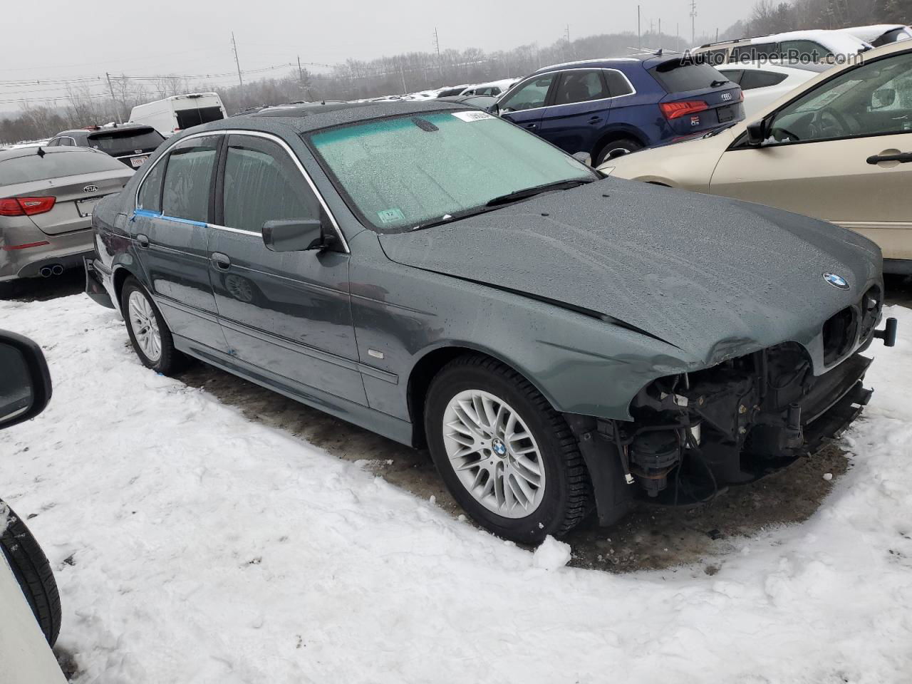 2003 Bmw 530 I Automatic Gray vin: WBADT634X3CK42305