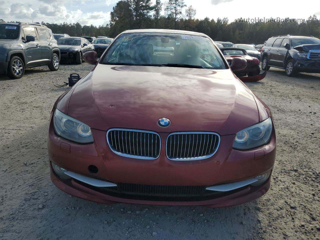 2012 Bmw 328 I Maroon vin: WBADW3C51CE821802