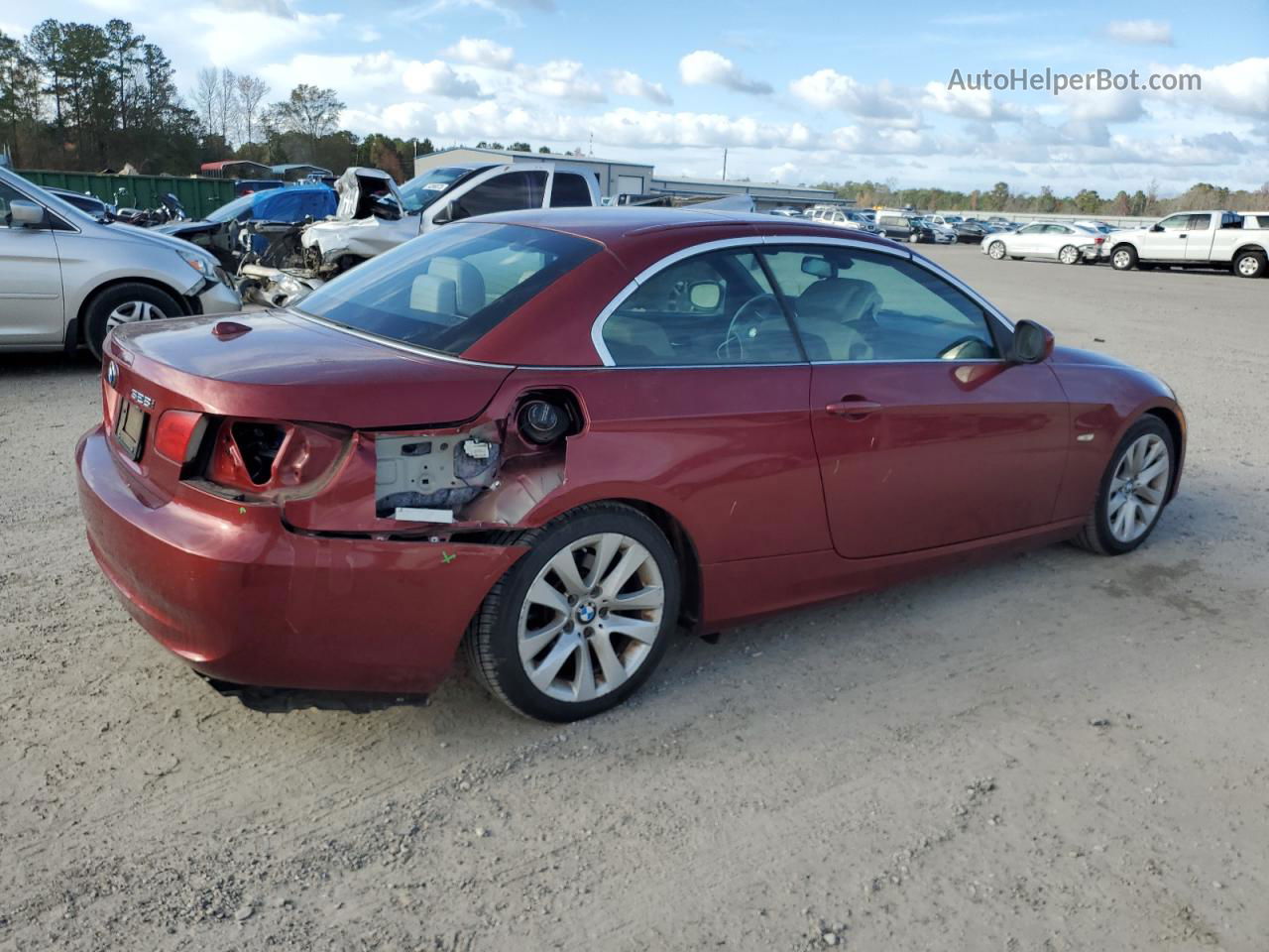 2012 Bmw 328 I Maroon vin: WBADW3C51CE821802