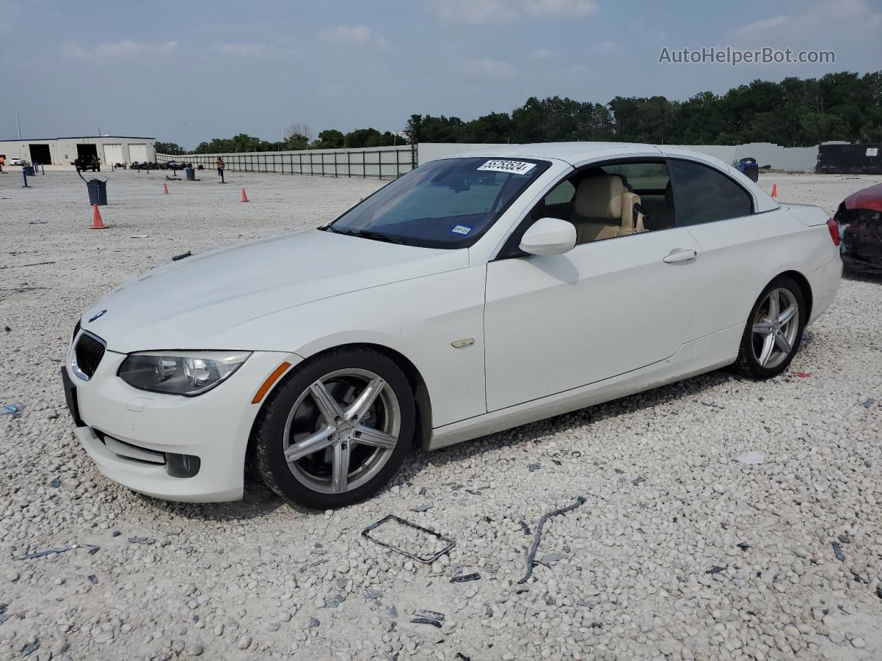 2013 Bmw 328 I White vin: WBADW3C51DJ526675