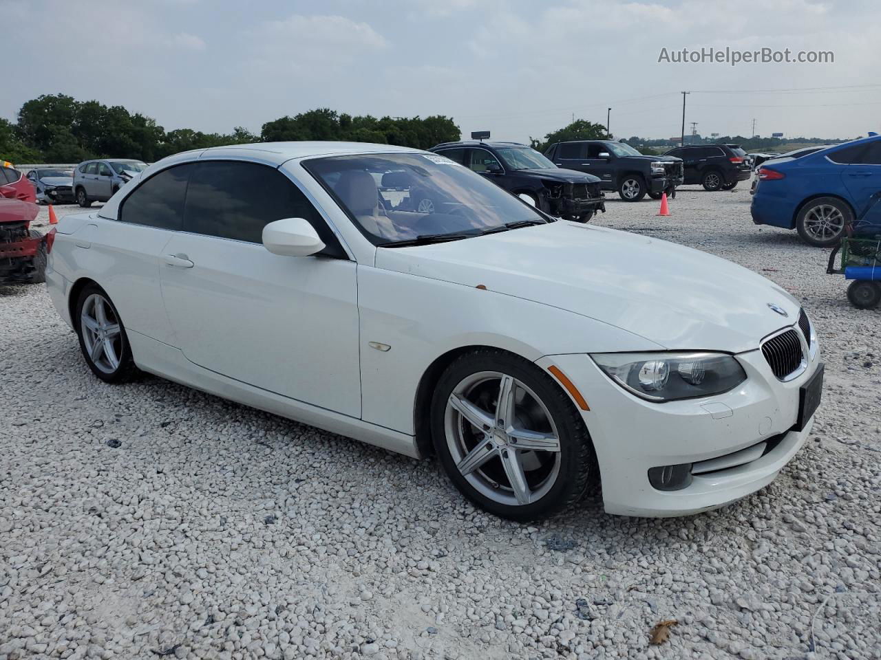 2013 Bmw 328 I White vin: WBADW3C51DJ526675