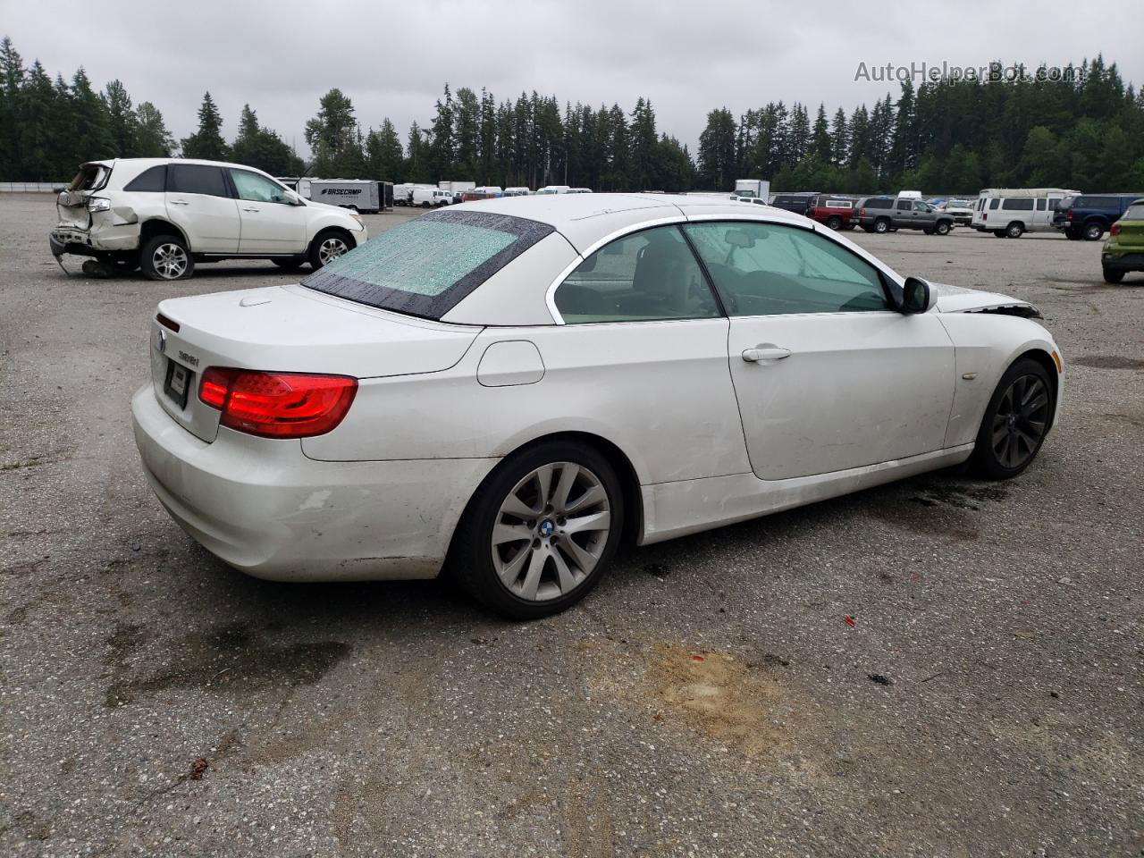 2011 Bmw 328 I White vin: WBADW3C53BE439429