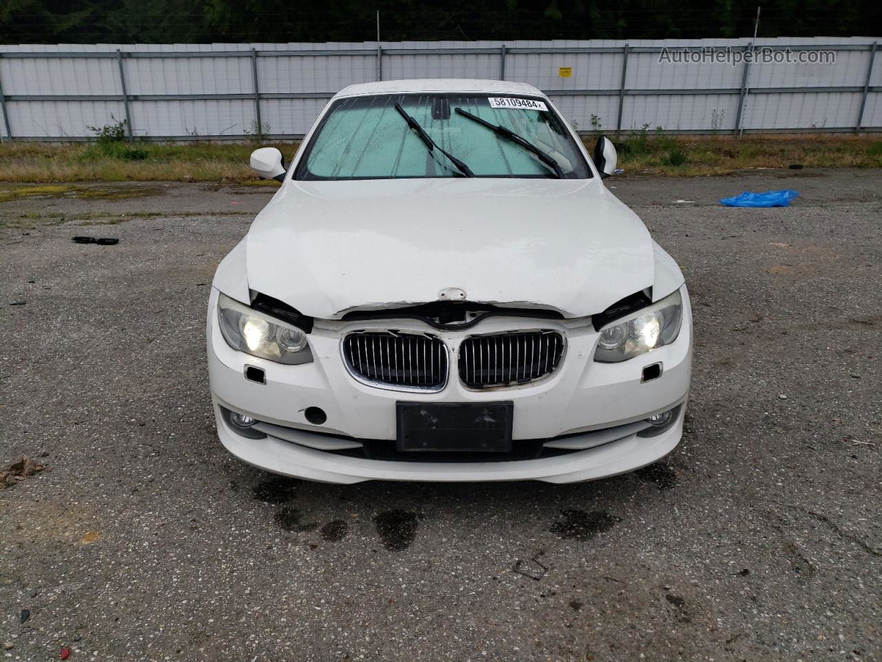 2011 Bmw 328 I White vin: WBADW3C53BE439429