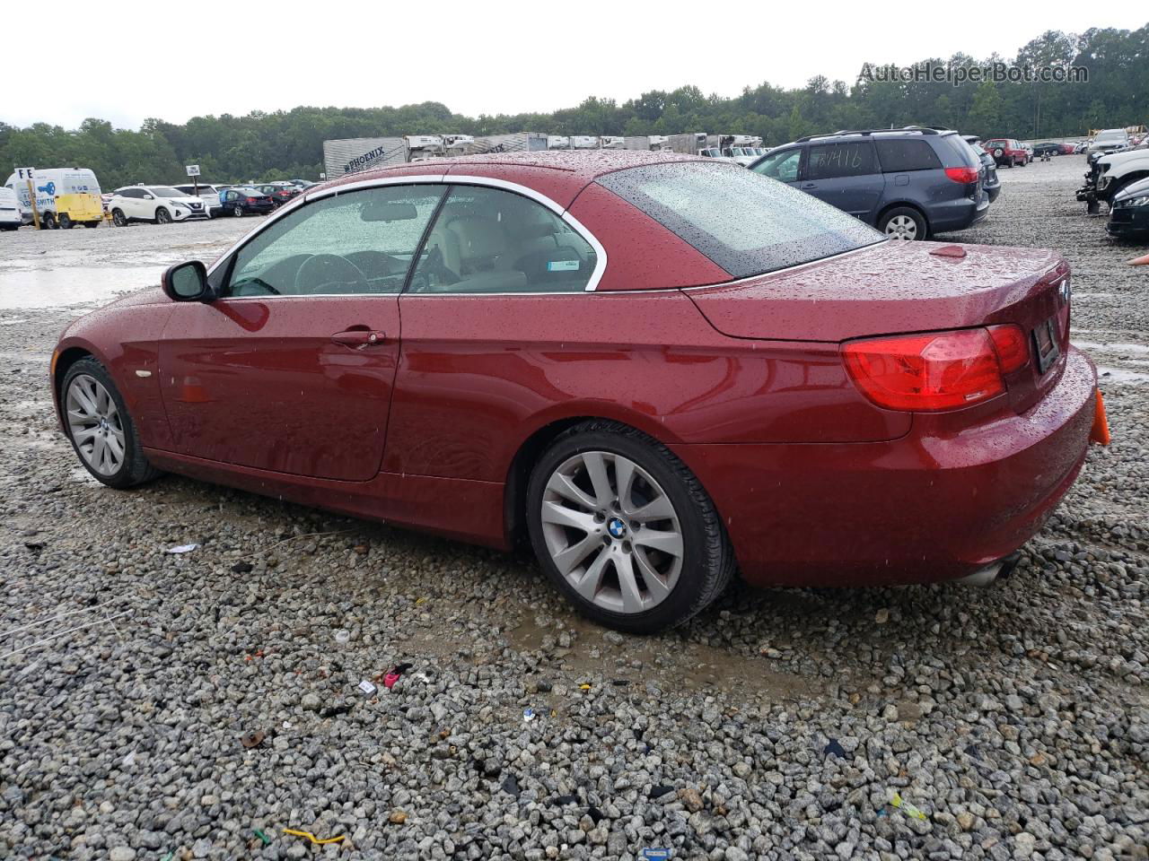 2012 Bmw 328 I Бордовый vin: WBADW3C54CE823043