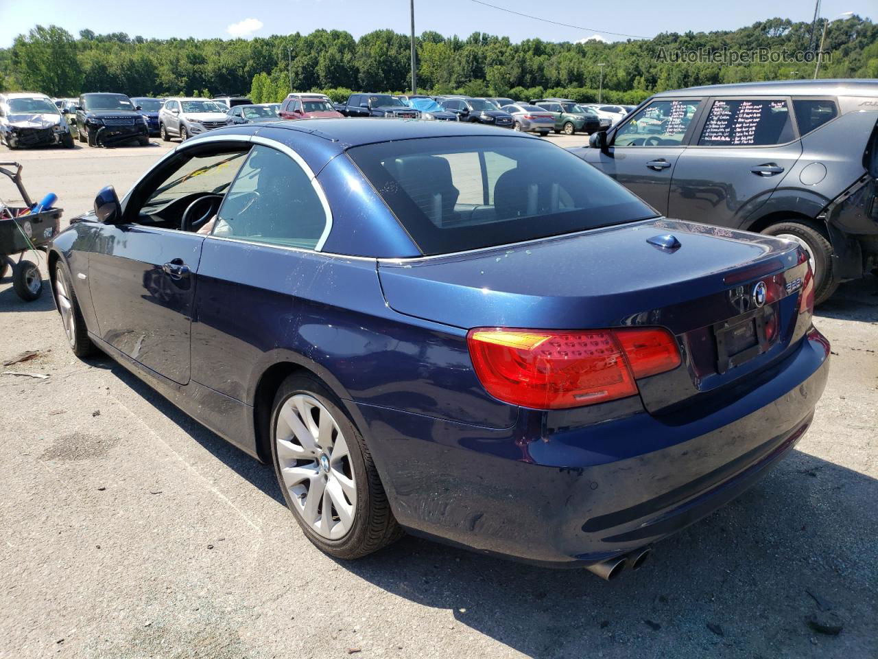 2012 Bmw 328 I Синий vin: WBADW3C54CE824273