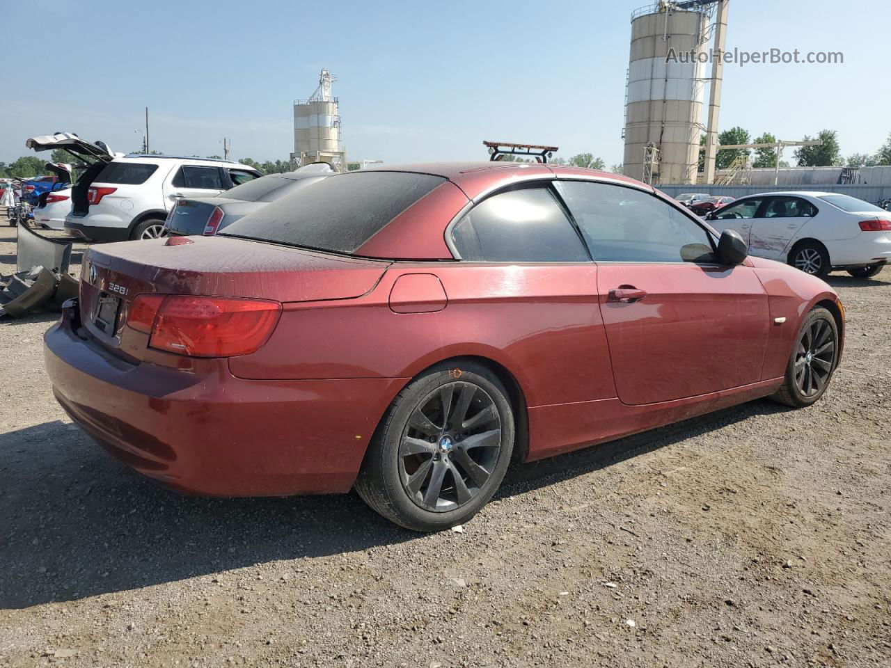 2012 Bmw 328 I Maroon vin: WBADW3C56CE823805