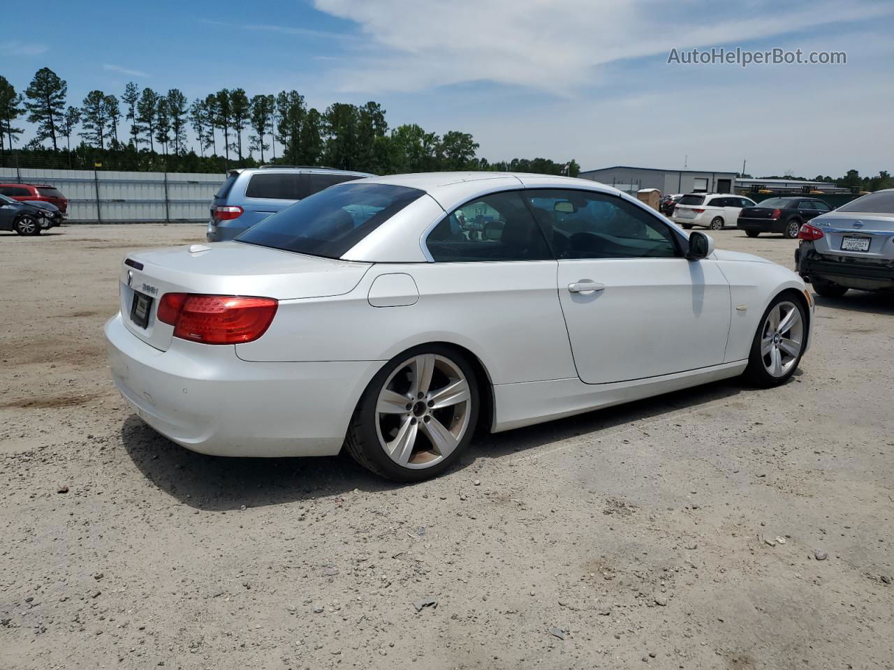 2011 Bmw 328 I White vin: WBADW3C57BE537962