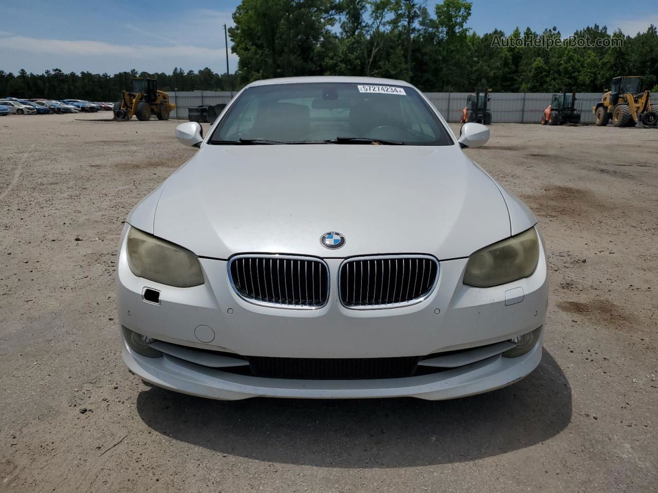 2011 Bmw 328 I White vin: WBADW3C57BE537962