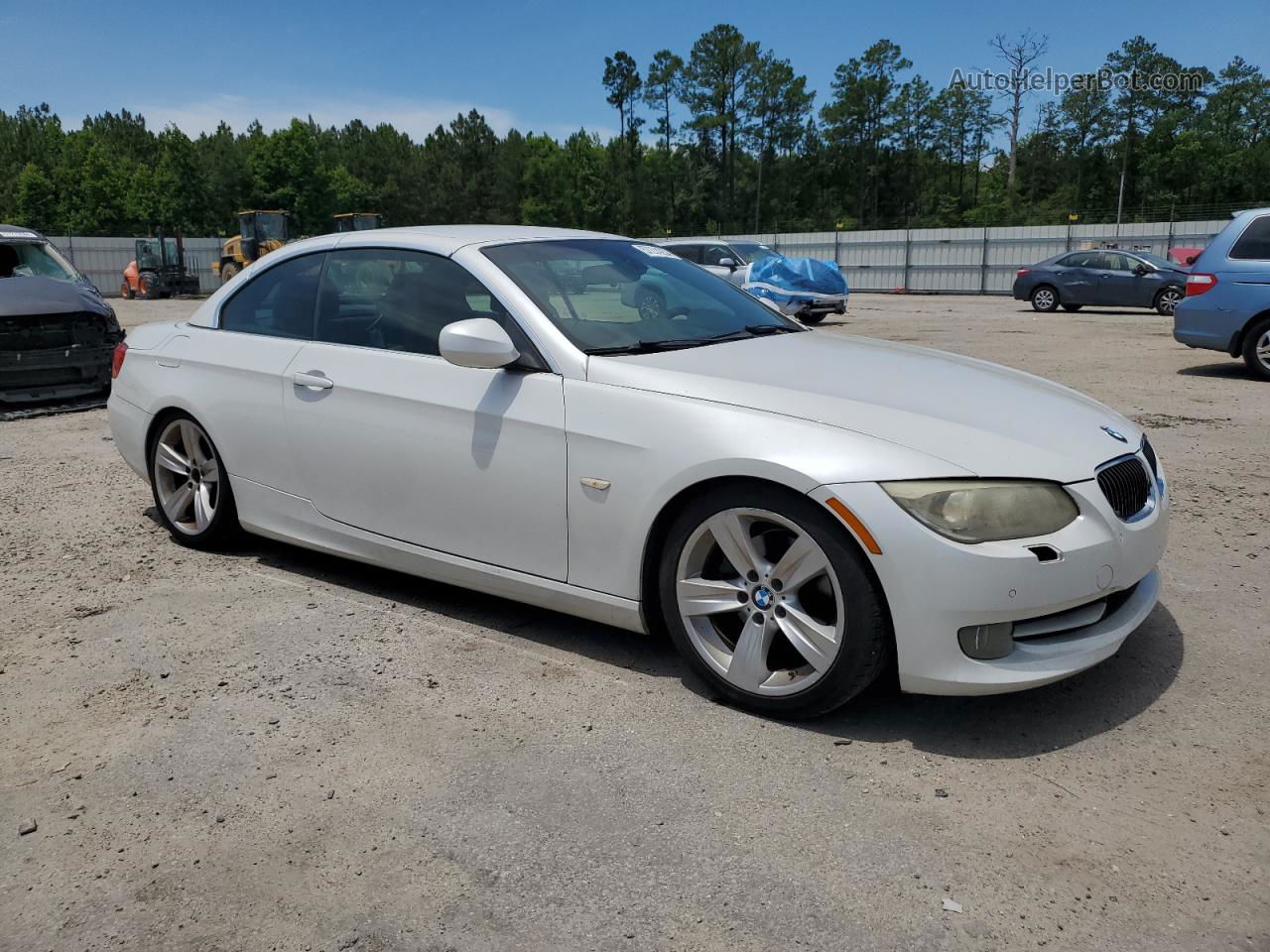 2011 Bmw 328 I White vin: WBADW3C57BE537962