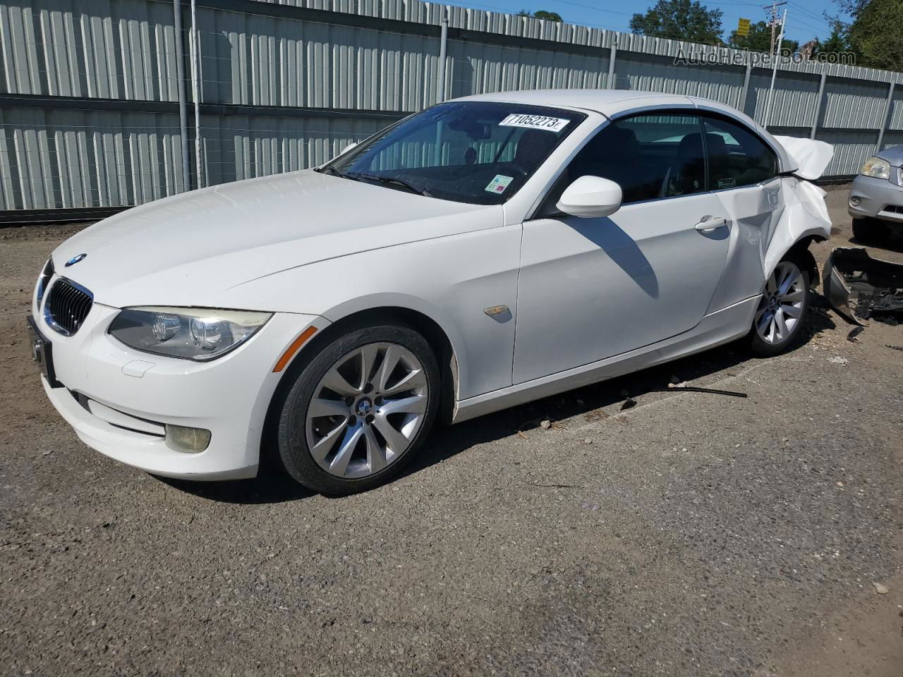 2011 Bmw 328 I White vin: WBADW3C57BE540313