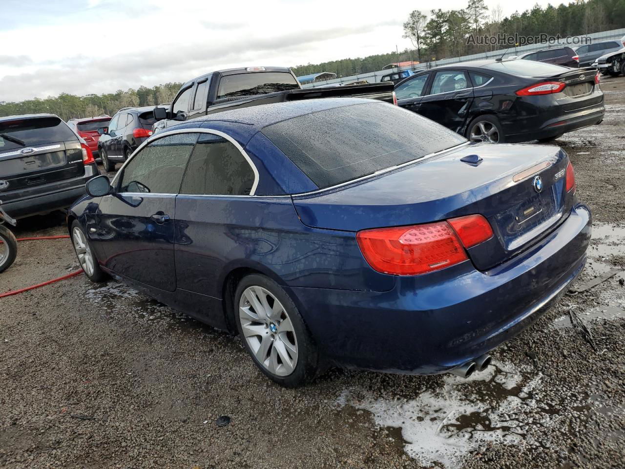 2011 Bmw 328 I Синий vin: WBADW3C58BE537341