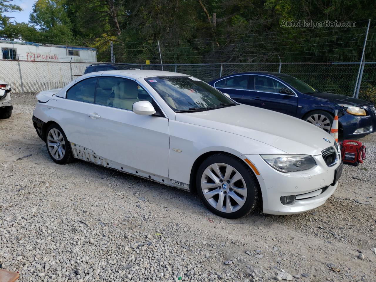 2012 Bmw 328 I White vin: WBADW3C58CE821876