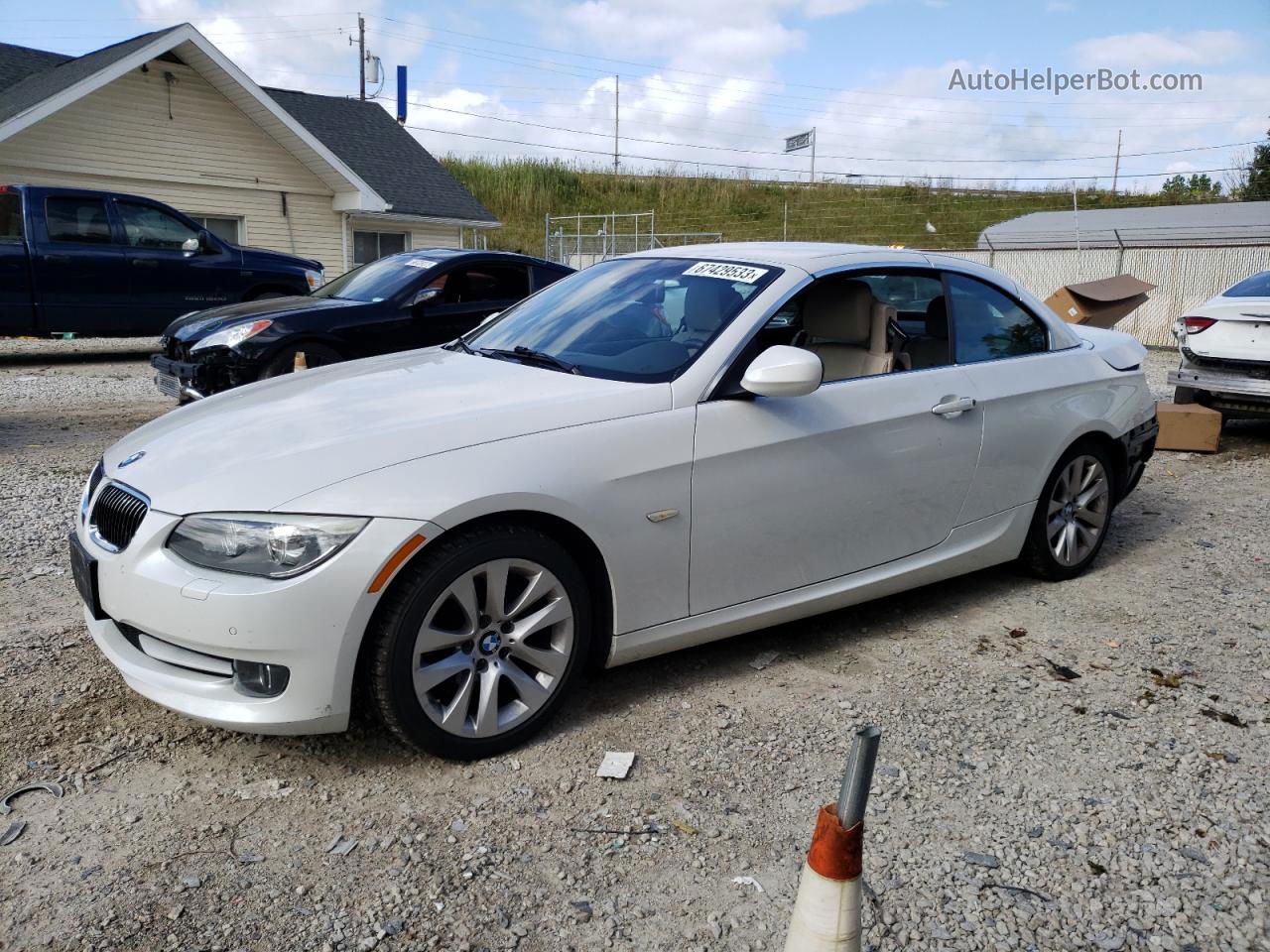 2012 Bmw 328 I White vin: WBADW3C58CE821876