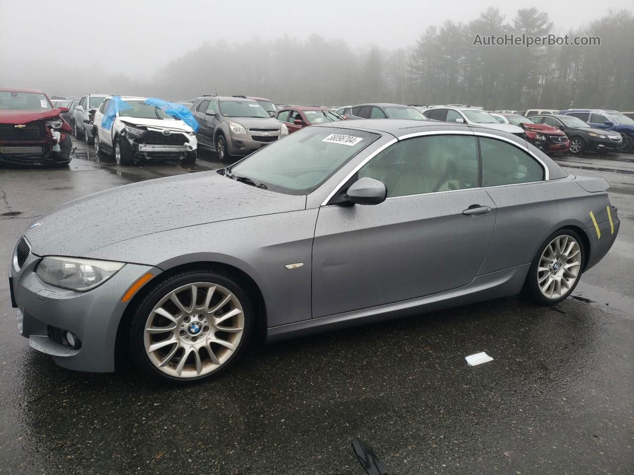 2013 Bmw 328 I Gray vin: WBADW3C58DJ527614