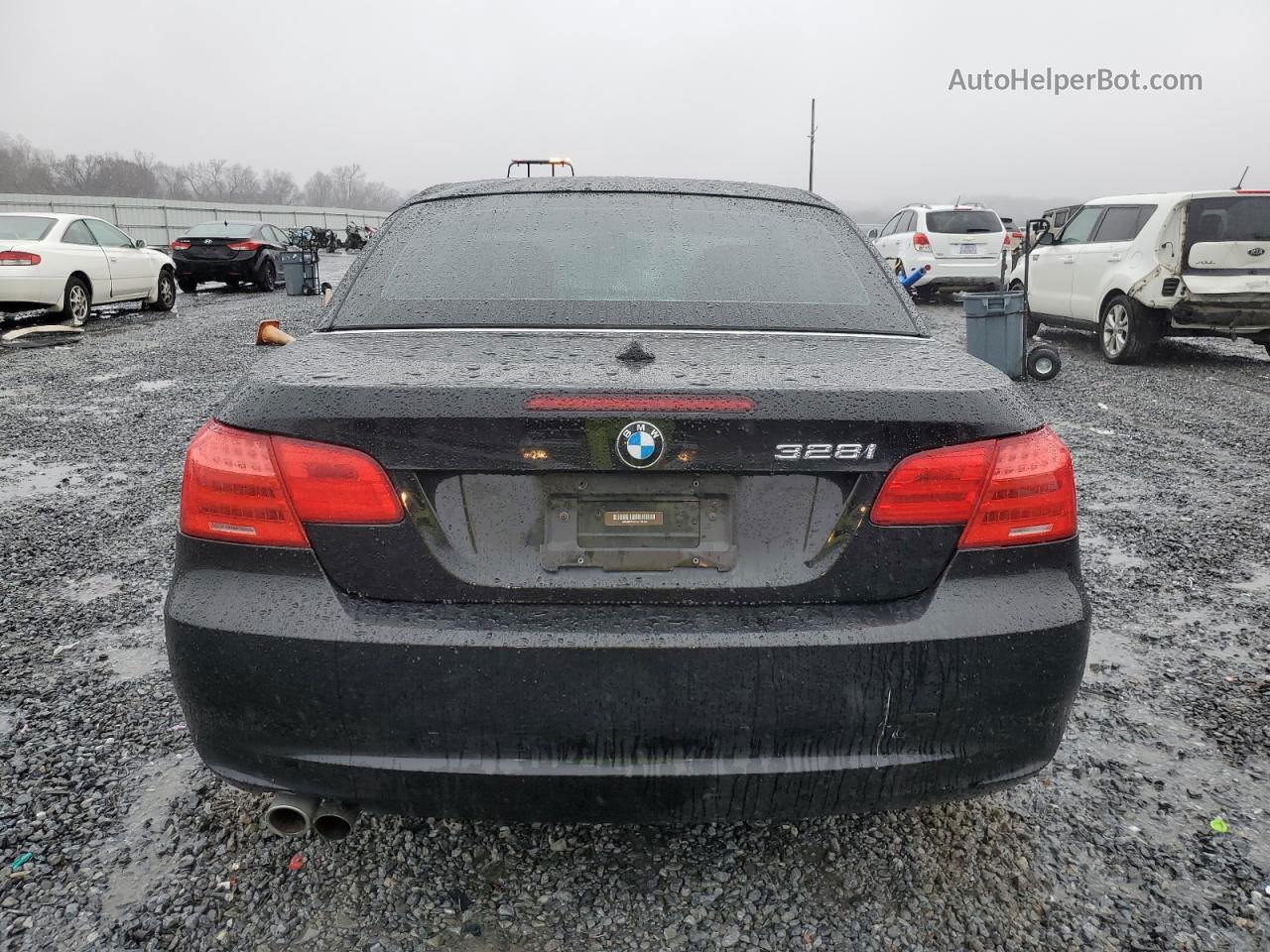 2011 Bmw 328 I Sulev Black vin: WBADW7C51BE728106