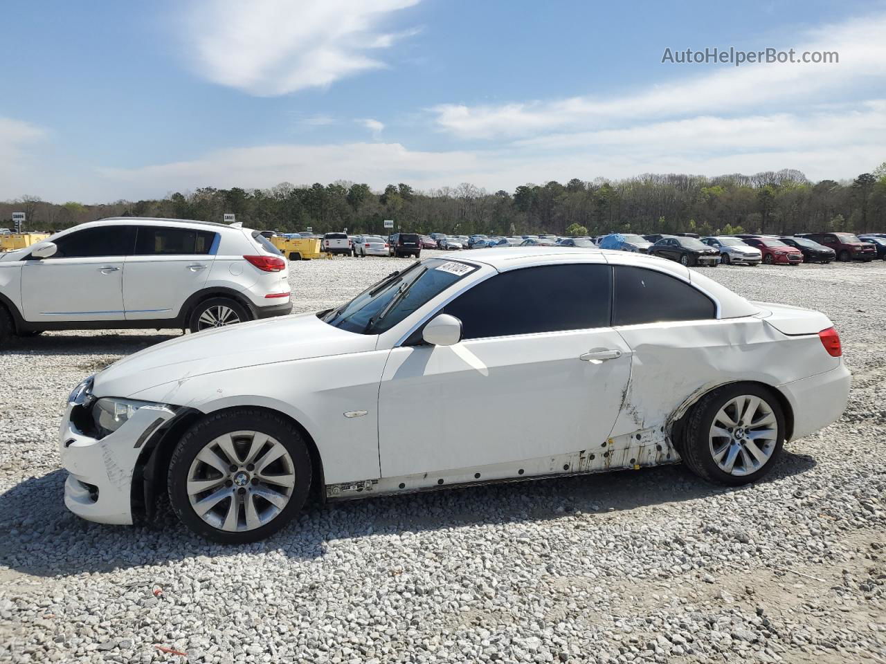 2013 Bmw 328 I Sulev White vin: WBADW7C51DE733843