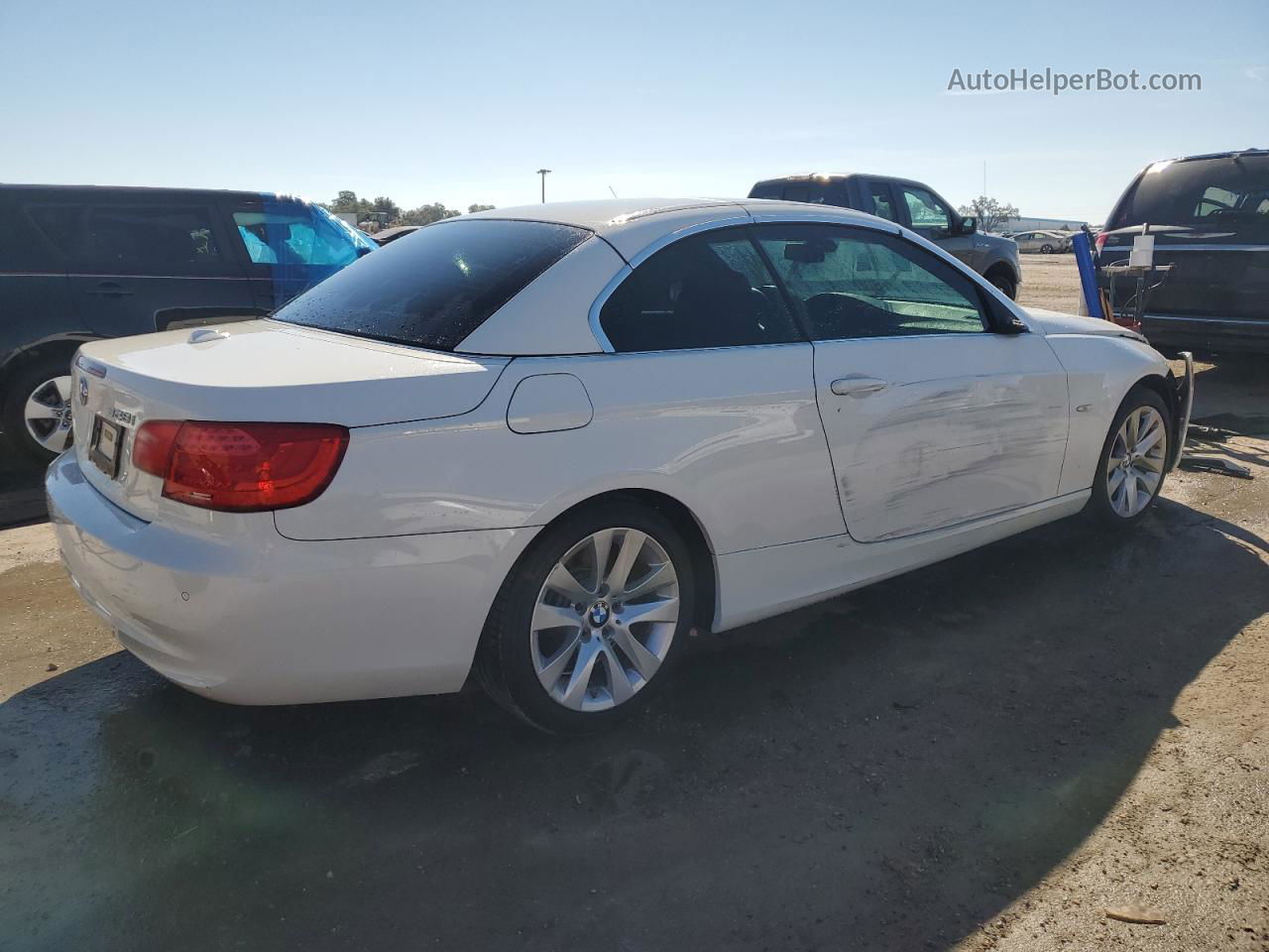 2013 Bmw 328 I Sulev White vin: WBADW7C55DE732260