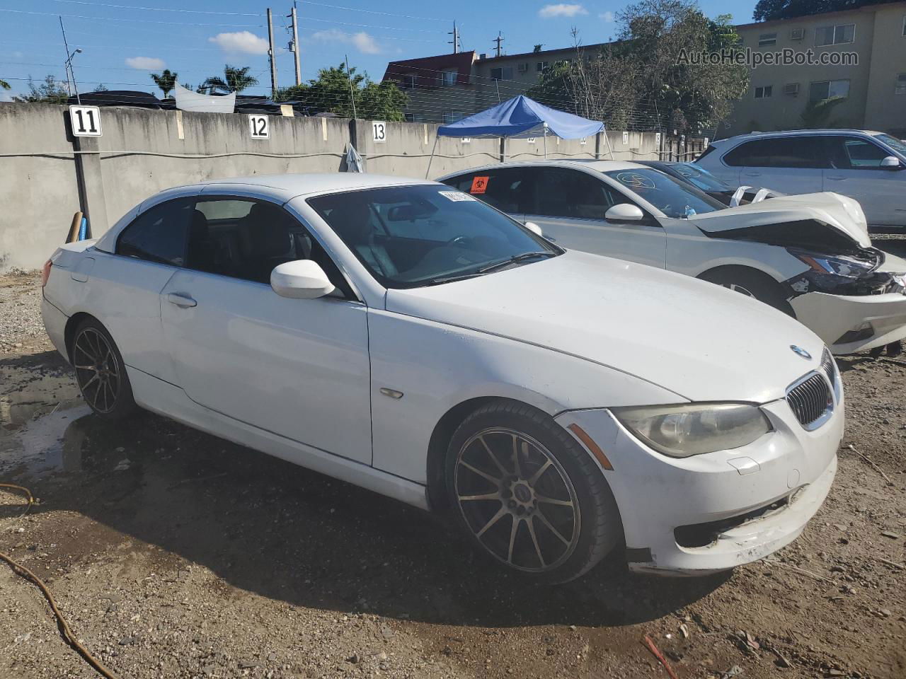 2011 Bmw 328 I Sulev White vin: WBADW7C58BE545463