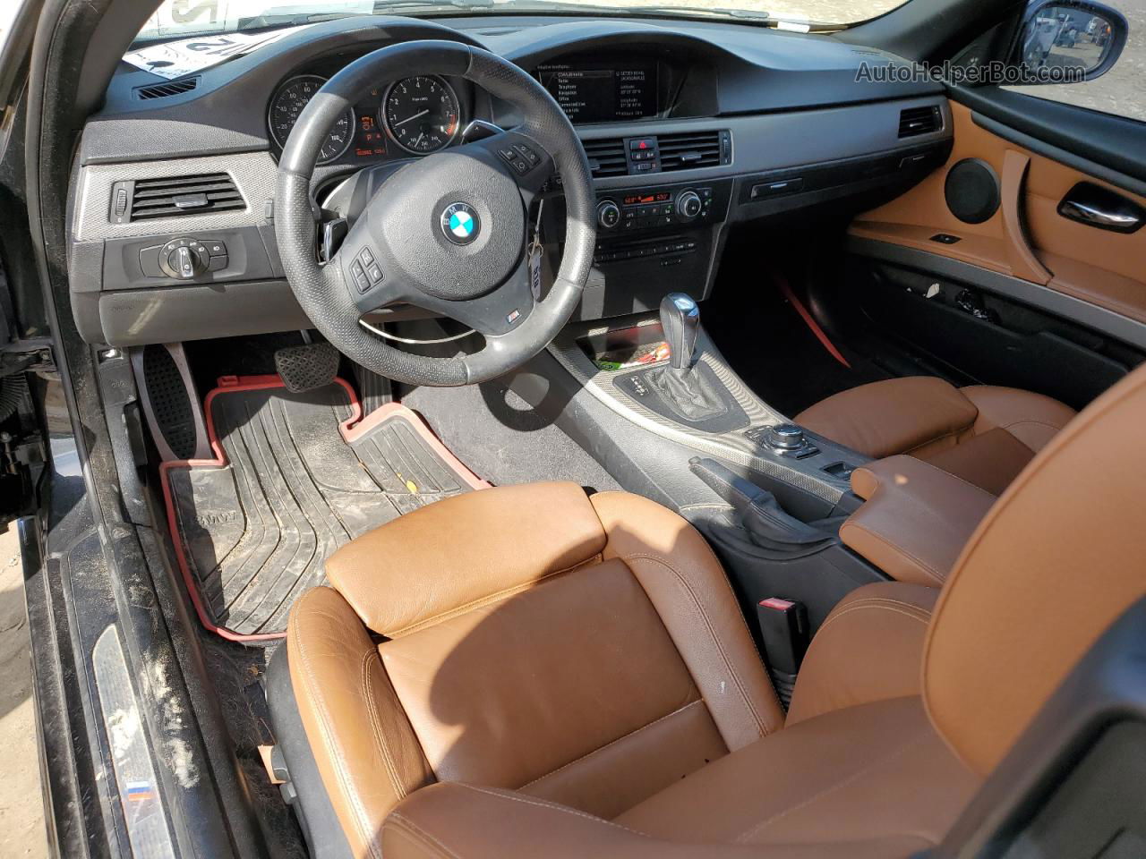 2012 Bmw 335 I Черный vin: WBADX7C53CE744659