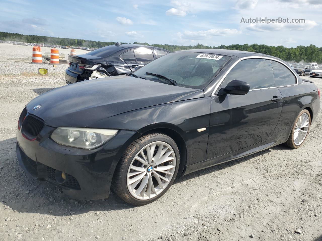 2011 Bmw 335 I Черный vin: WBADX7C54BE743566