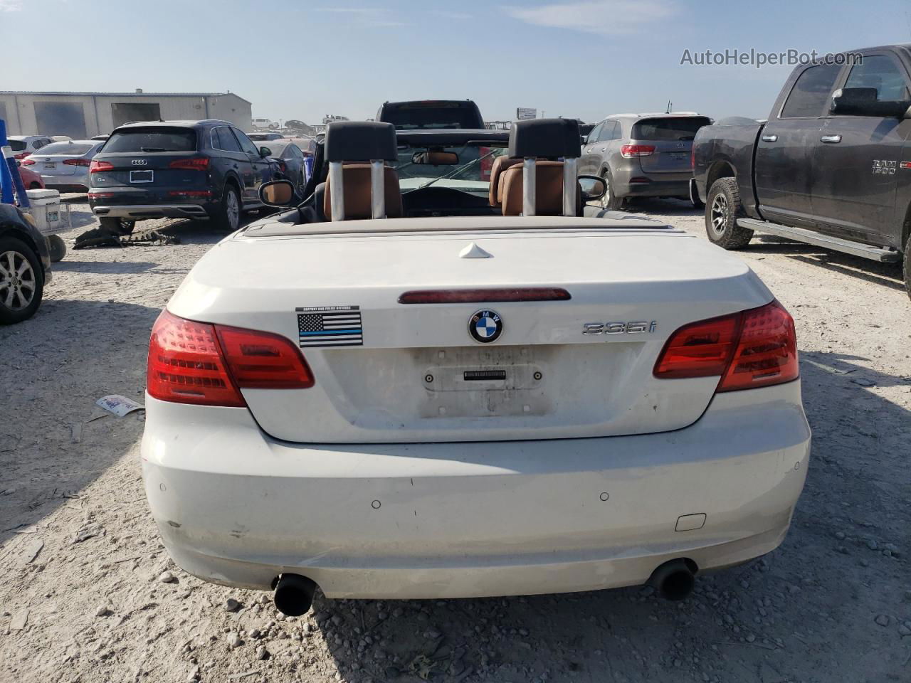 2011 Bmw 335 I White vin: WBADX7C57BE261206