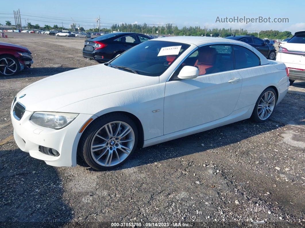 2012 Bmw 3 Series 335i White vin: WBADX7C58CE744639