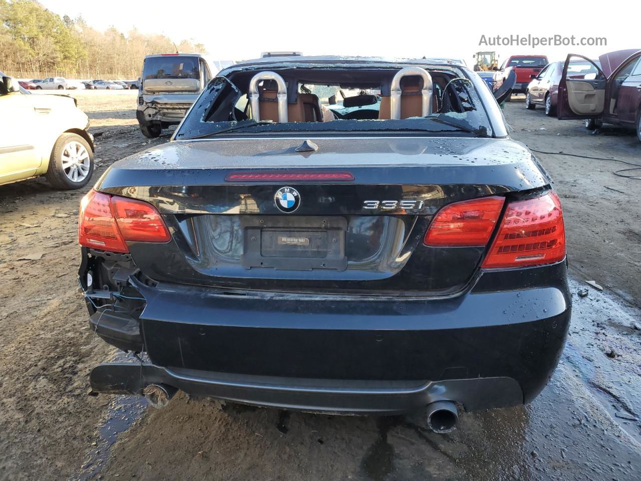 2013 Bmw 335 I Black vin: WBADX7C58DE746022