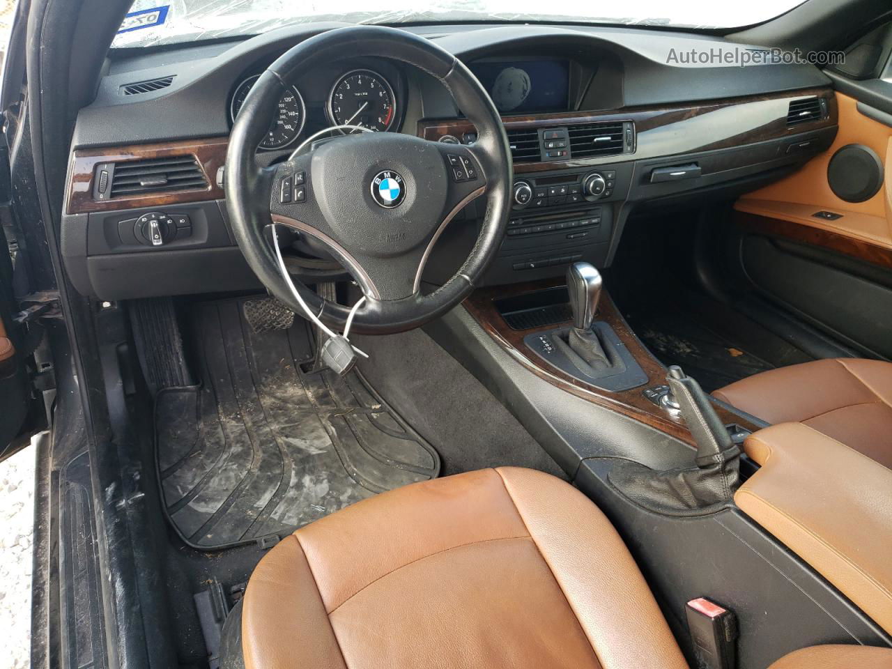 2011 Bmw 335 I Черный vin: WBADX7C59BE580185