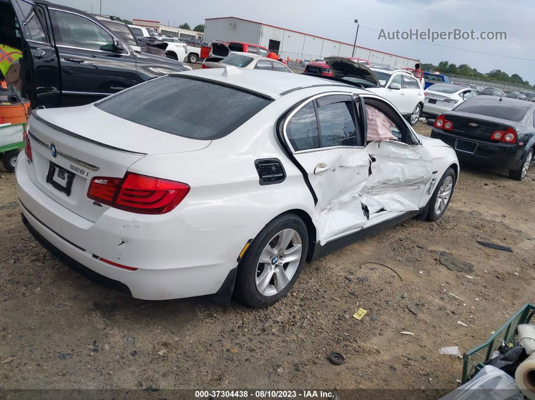 2011 Bmw 5 Series 528i White vin: WBAFR1C52BDS35165