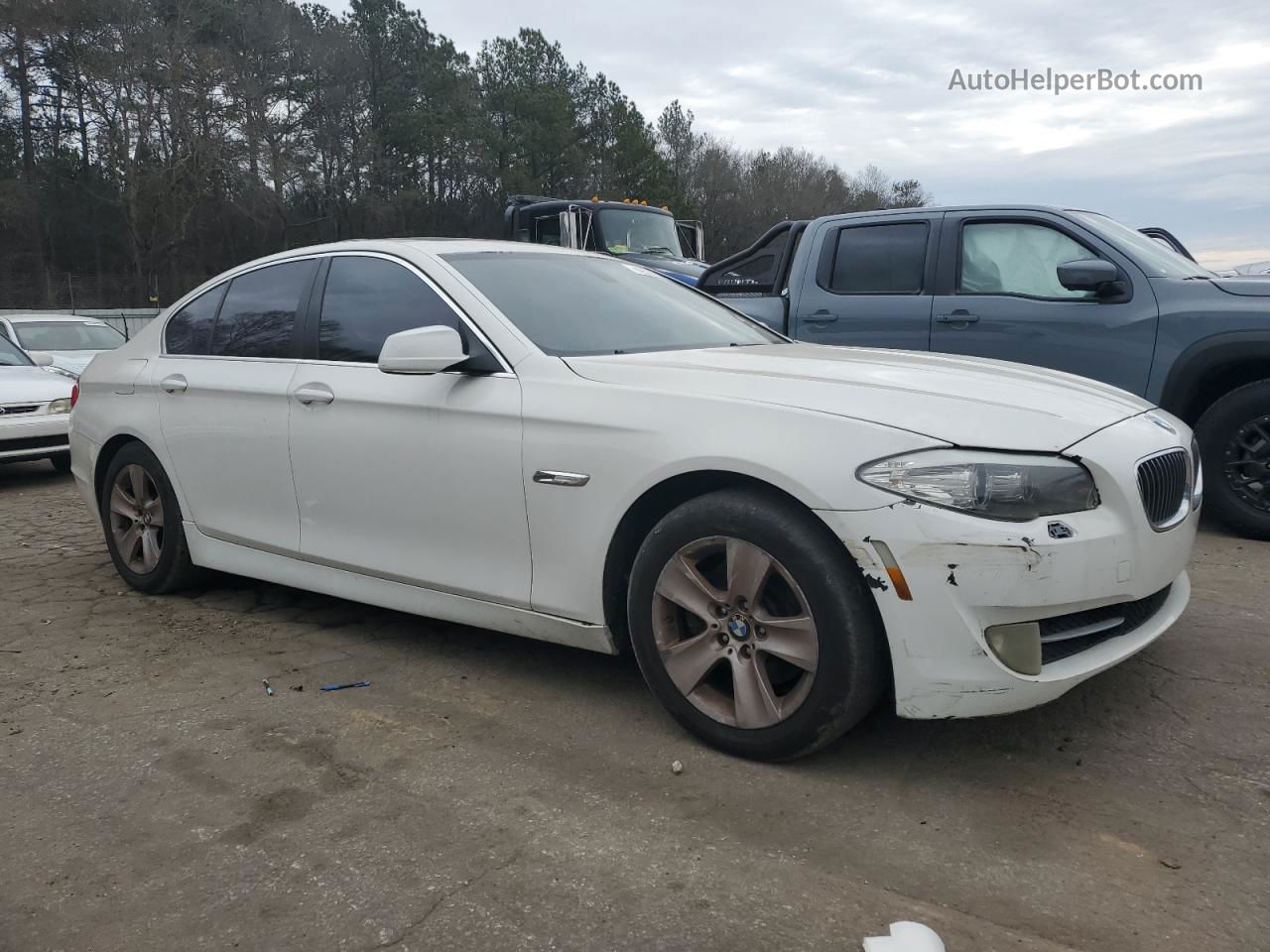 2011 Bmw 528 I White vin: WBAFR1C54BC737794