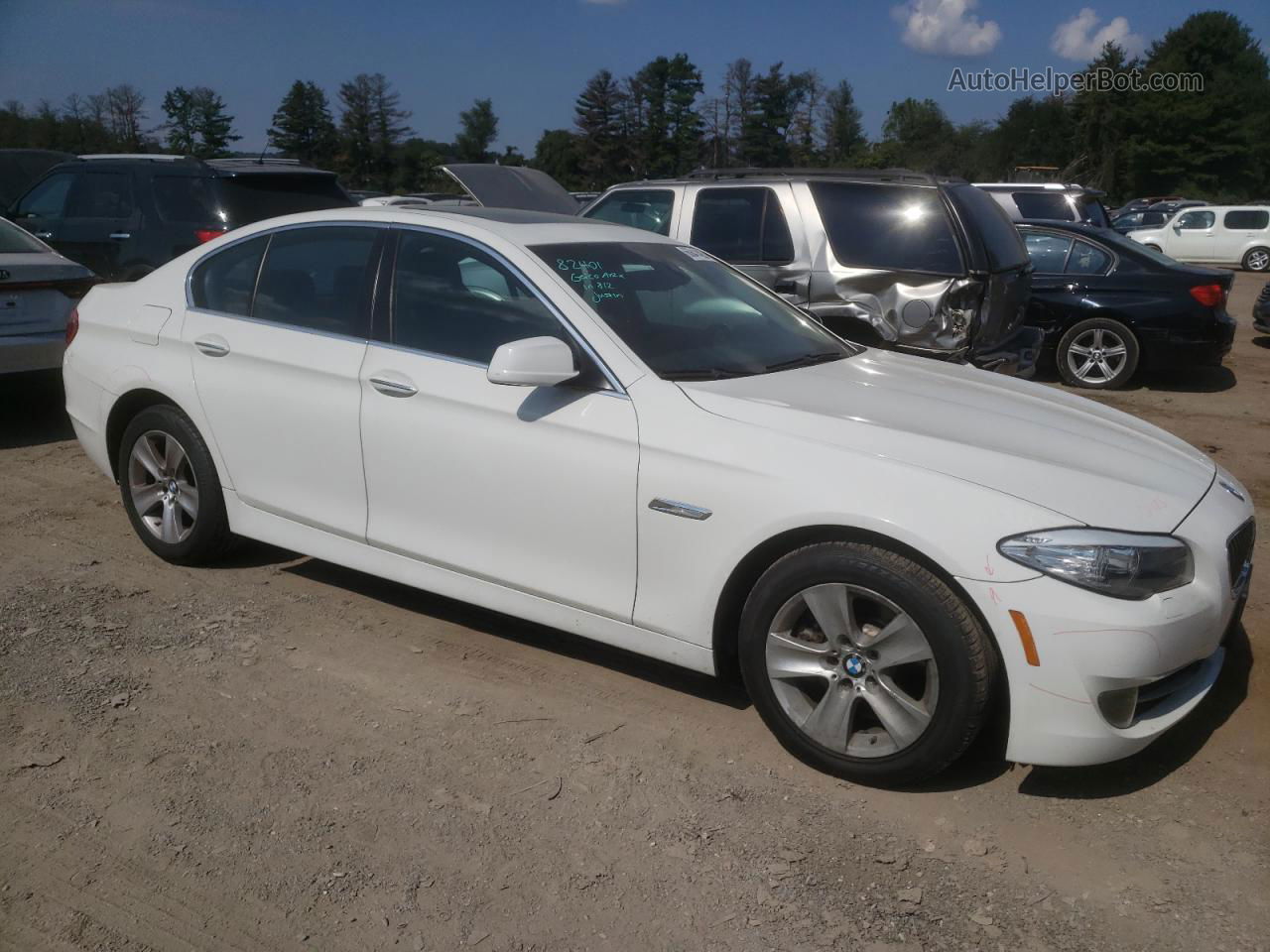 2011 Bmw 528 I White vin: WBAFR1C57BC673251