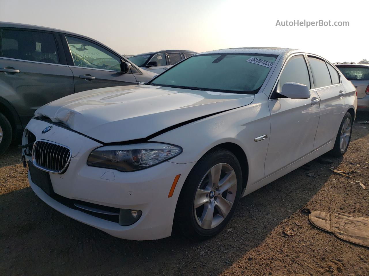 2011 Bmw 528 I White vin: WBAFR1C58BC260139