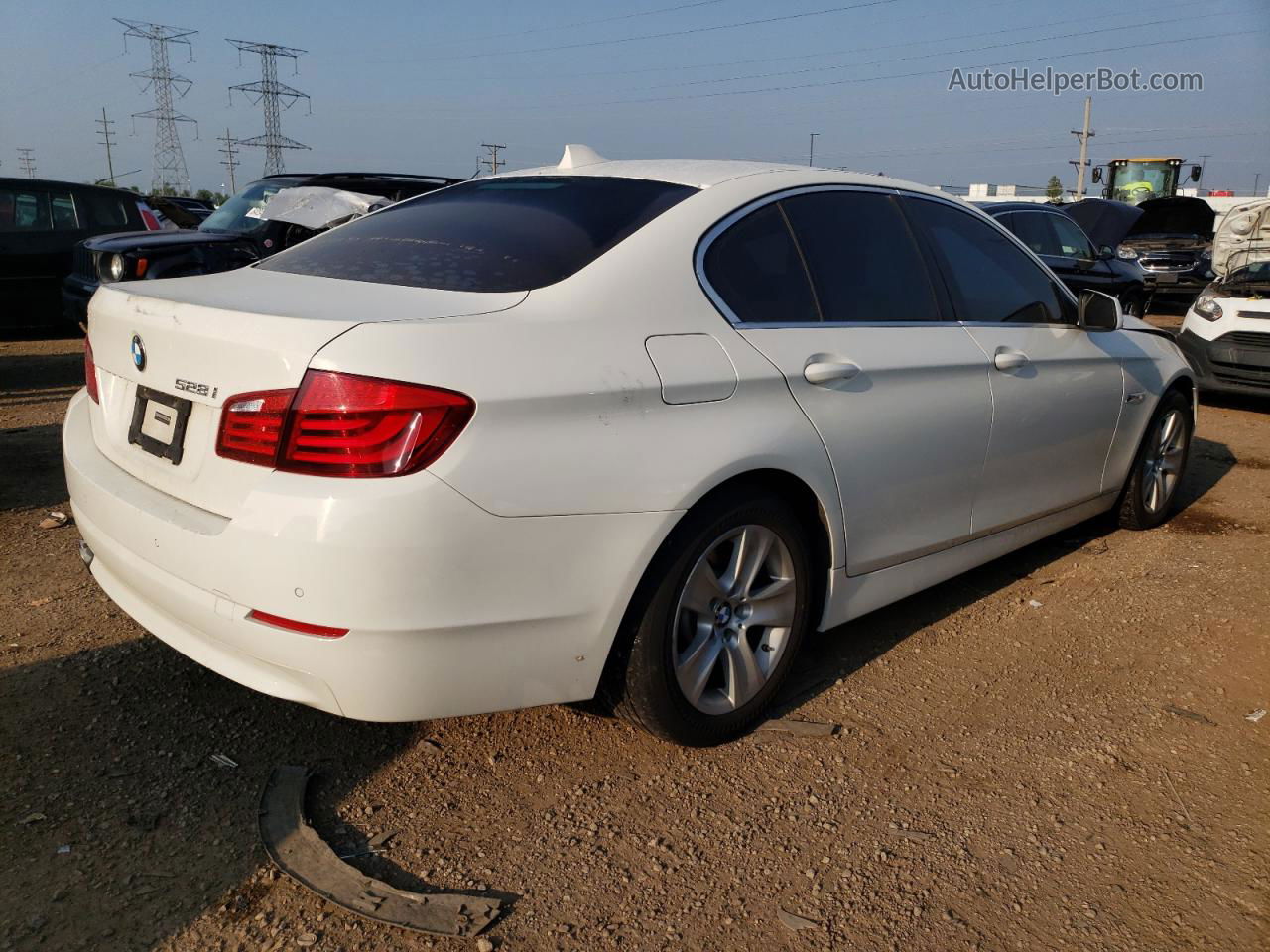 2011 Bmw 528 I White vin: WBAFR1C58BC260139