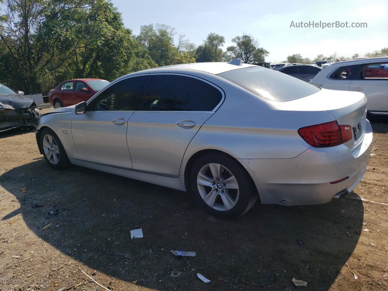 2011 Bmw 528 I Silver vin: WBAFR1C58BC747163