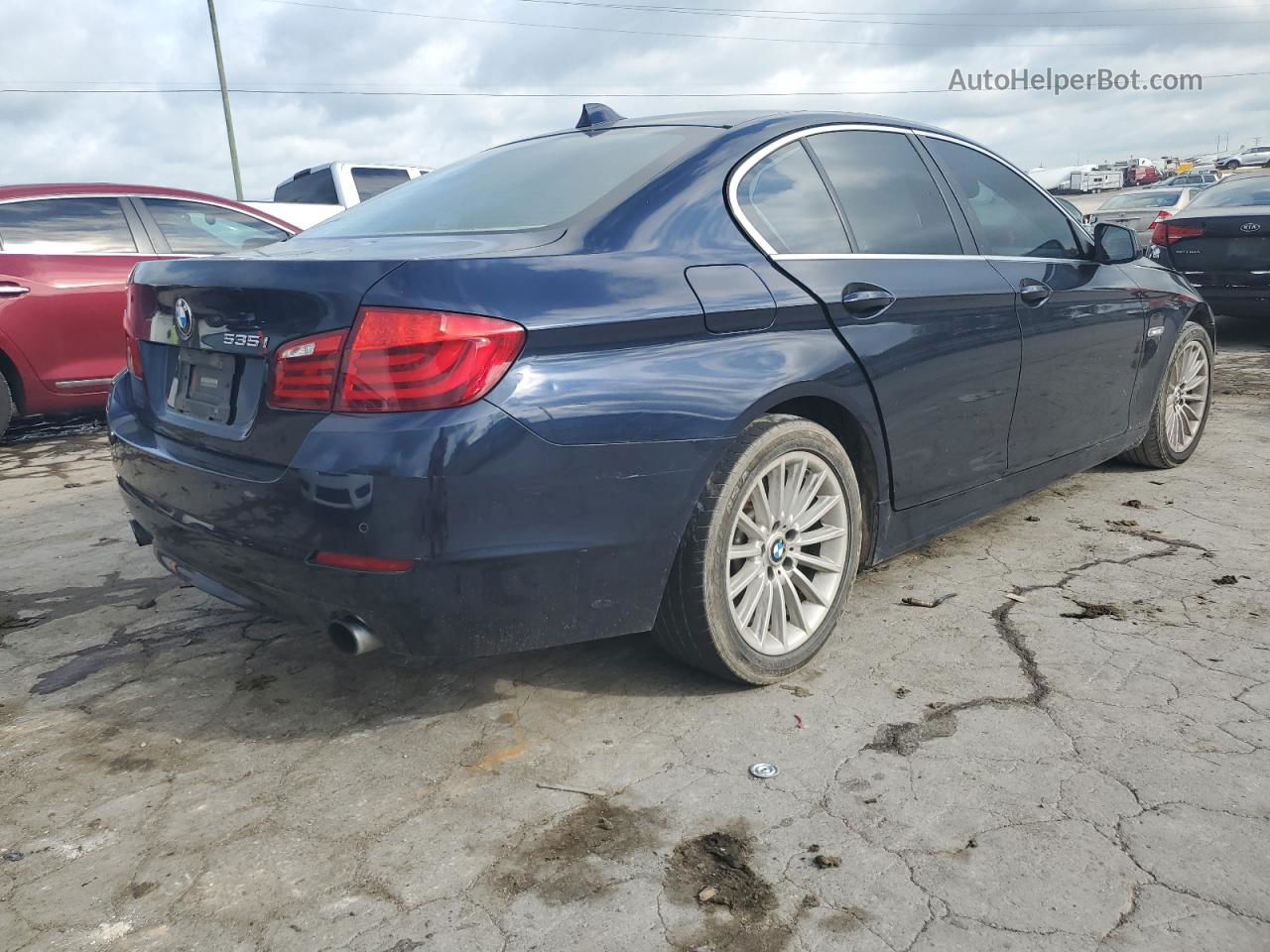 2011 Bmw 535 I Синий vin: WBAFR7C51BC600976