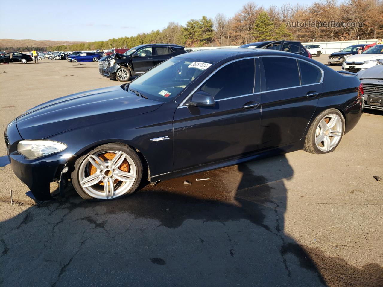 2011 Bmw 535 I Синий vin: WBAFR7C52BC601554